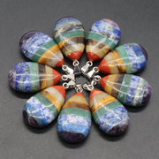 Natural Agate Crystal Stone Pendant Necklace
