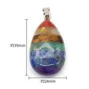 Natural Agate Crystal Stone Pendant Necklace